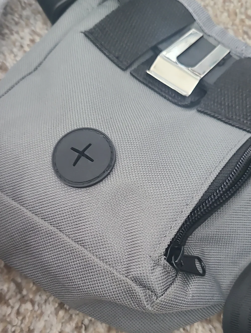 Gray Hands-Free Dog Treat Pouch